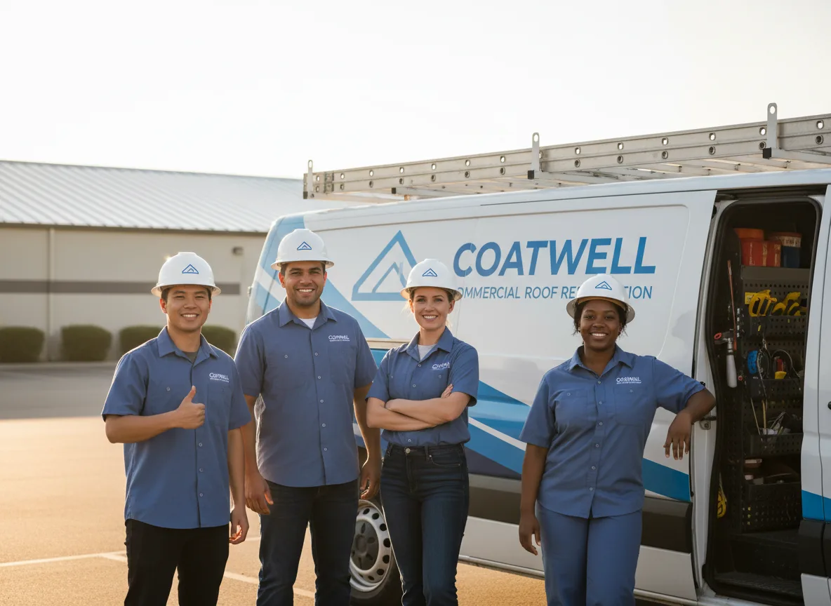 Commercial roof coating company in Carlton, OR